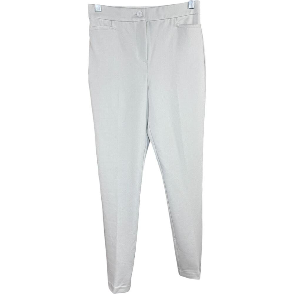 Tailored by Susan‎ Graver Smart Ponte Slim Leg Trouser Pale Stone X-Small NWOT